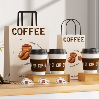 Starter pack kawiania- kubek i torba na wynos