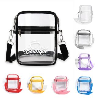 Przezroczysta torba crossbody z PVC