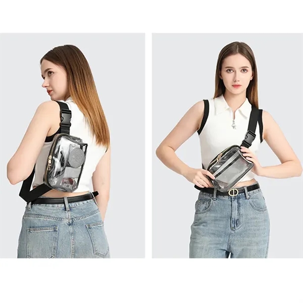 Przezroczysta saszetka nerka - obrazek 2