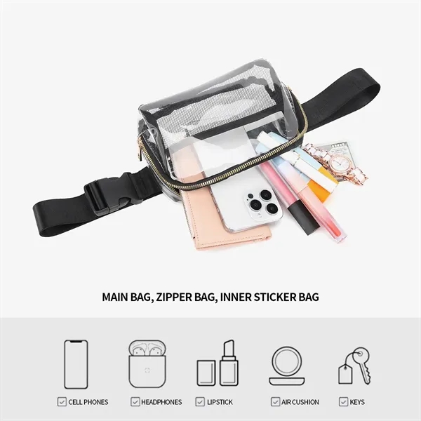 Przezroczysta saszetka nerka - obrazek 3