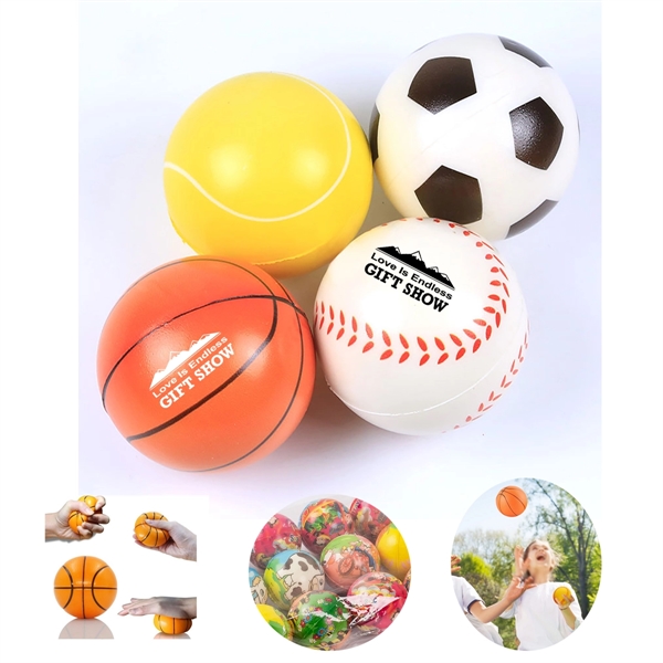 Sportowa piłka antystresowa z pianki - obrazek 2