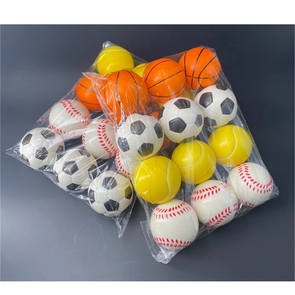 Sportowa piłka antystresowa z pianki - obrazek 3