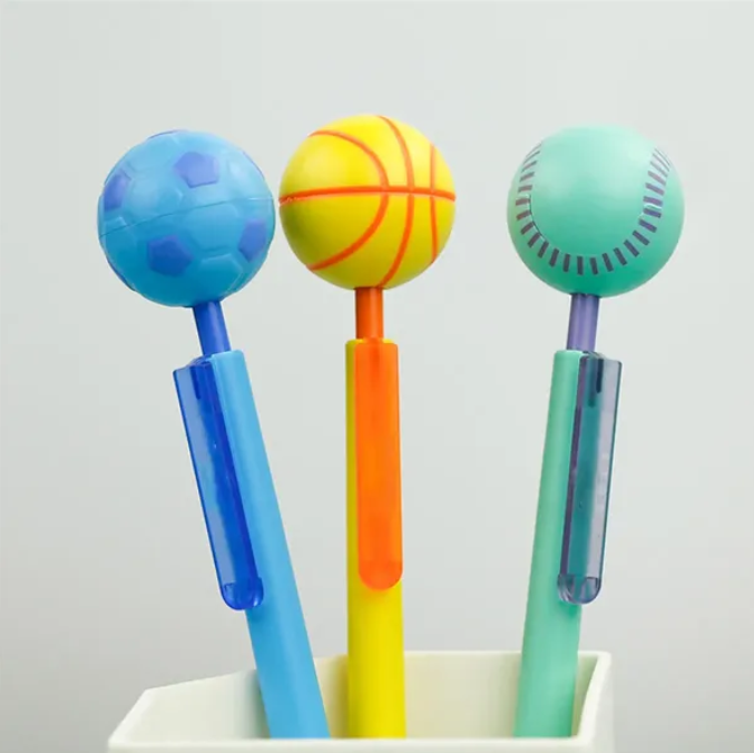 Długopis antystresowy z obrotową piłką 360° – gadżet biurowy i reklamowy - obrazek 2